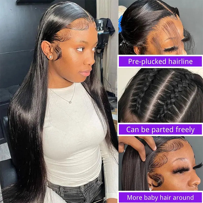 EdgeSilk Pro Wig – Long Straight Malaysian HD Lace (13x4 / 13x6)