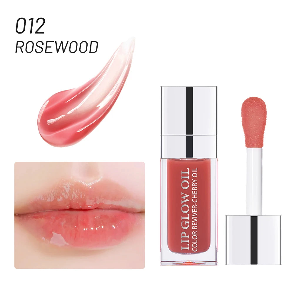 CherryCloud Lip Glow Oil – Plumping Serum Shine (6 Shades)
