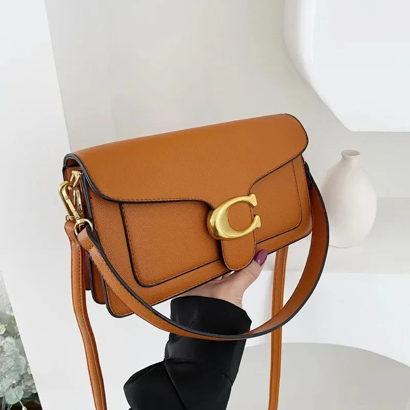 Virelle Classic PU Shoulder Satchel