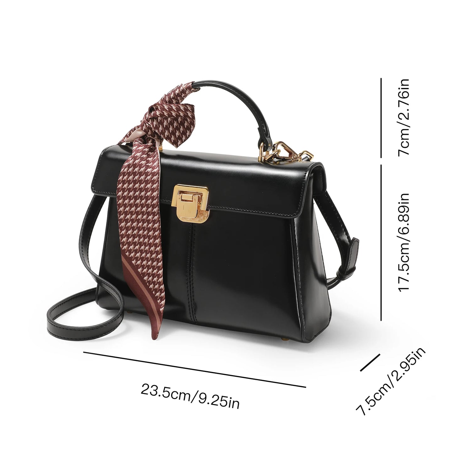 Vellure™ Leather Square Messenger
