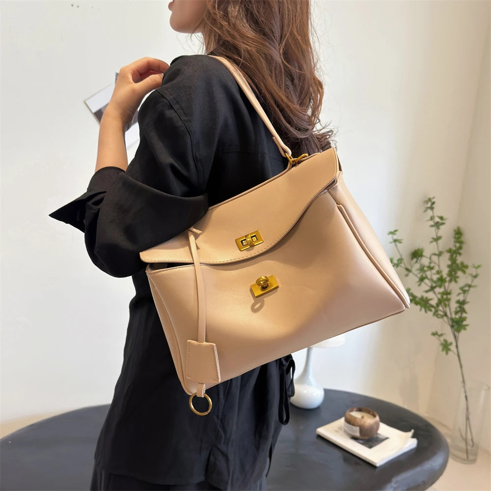 Marcelli Soft-Touch Shoulder Tote
