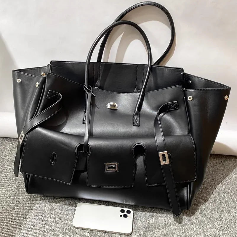 CitySoft™ Genuine Leather Tote