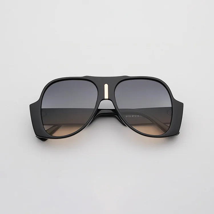 SunSnatched™ Oval Luxe Shades – Mirror UV Edition