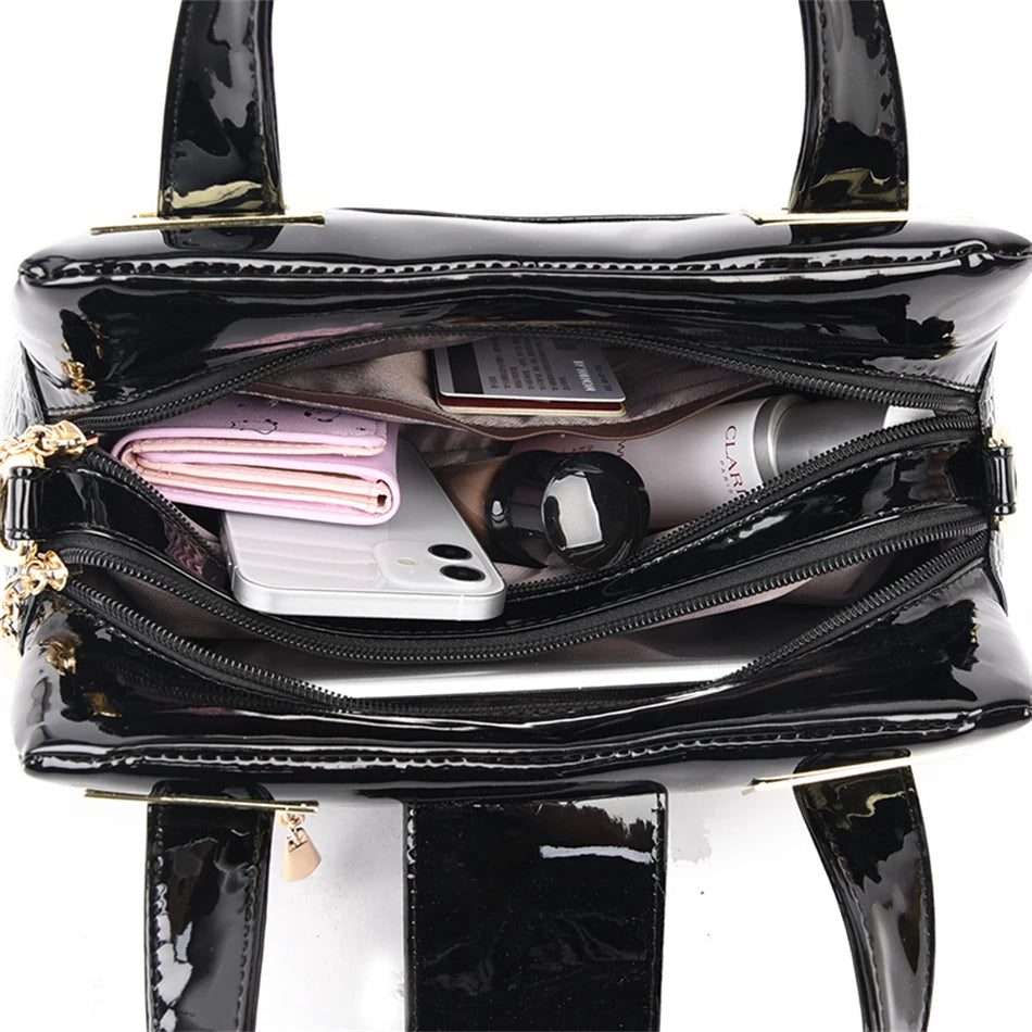 GLOSSA™ Buckled Alligator Tote