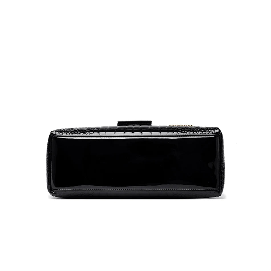 GLOSSA™ Buckled Alligator Tote