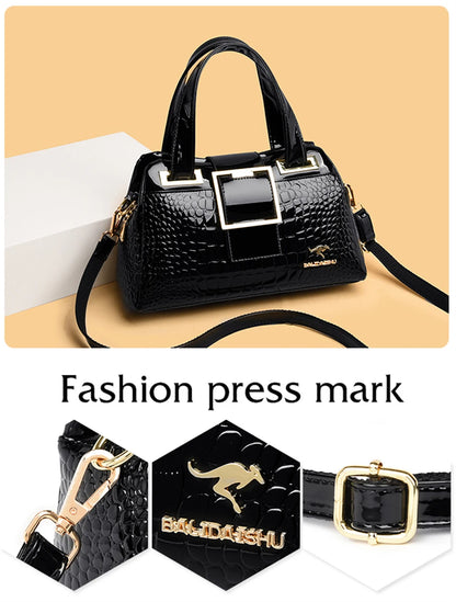GLOSSA™ Buckled Alligator Tote