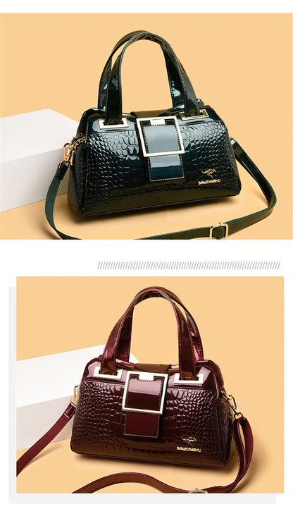 GLOSSA™ Buckled Alligator Tote