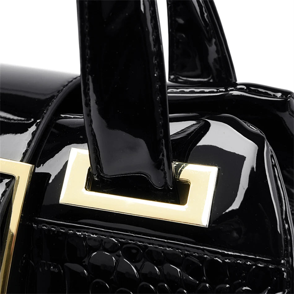 GLOSSA™ Buckled Alligator Tote