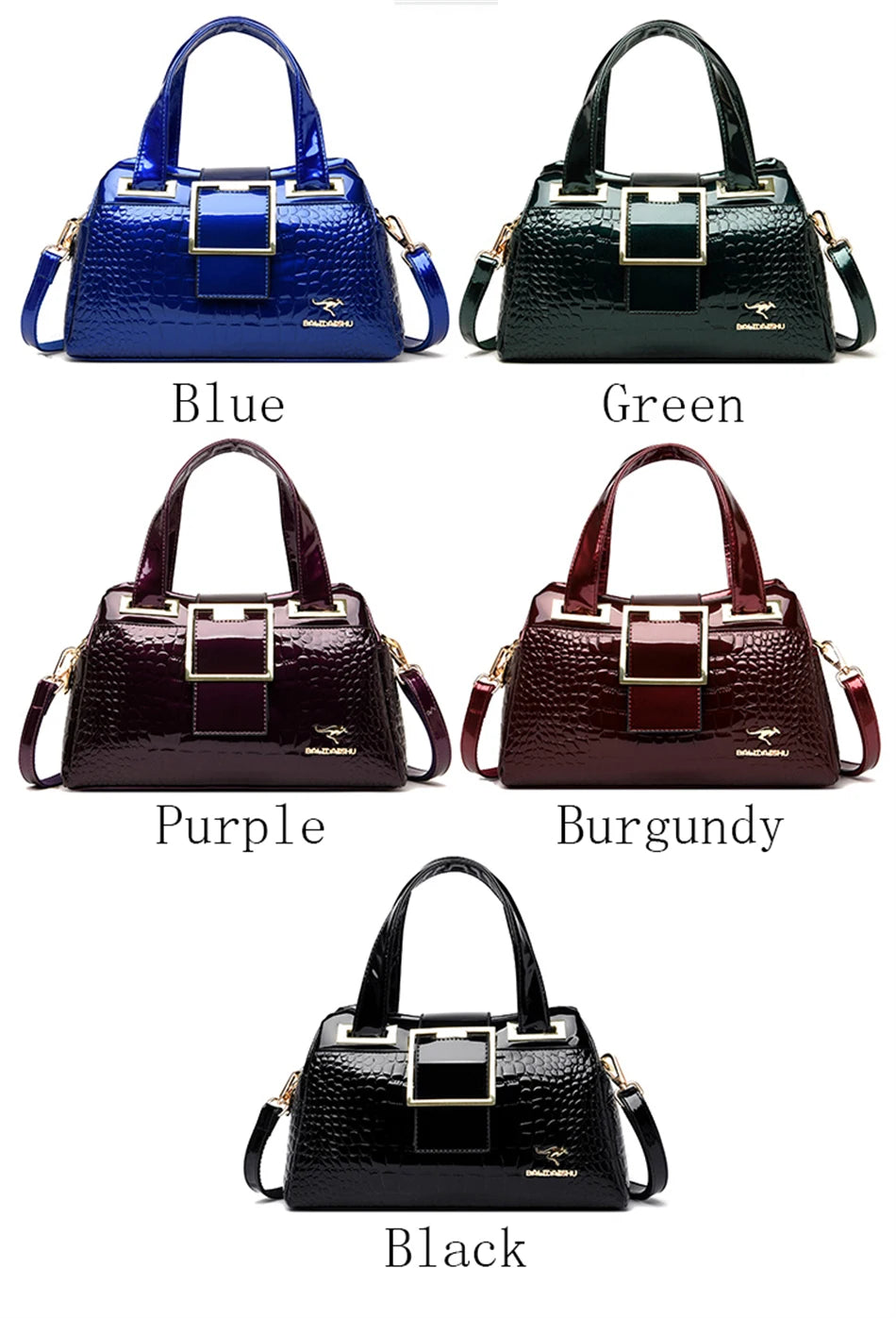 GLOSSA™ Buckled Alligator Tote
