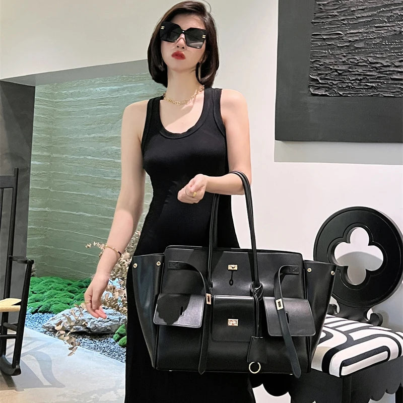 CitySoft™ Genuine Leather Tote