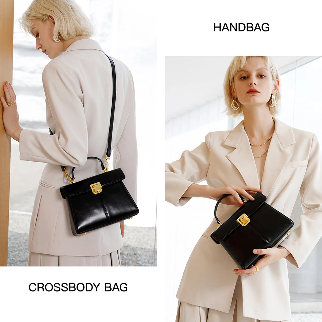 Vellure™ Leather Square Messenger