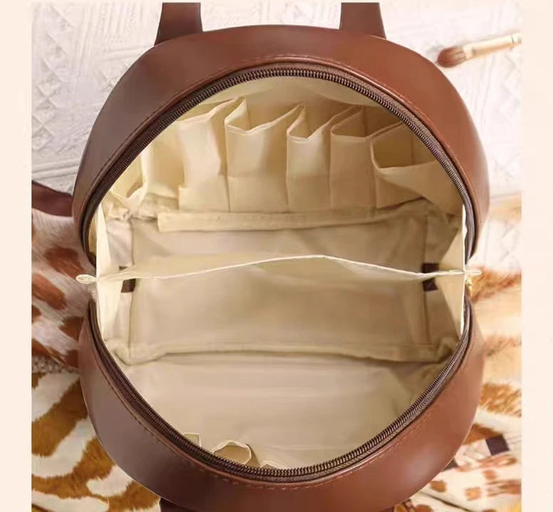 GlowCase™ PU Leather Makeup Bag – Waterproof Edition