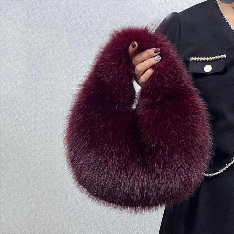 The Faye™ Faux Fur Hobo Bag