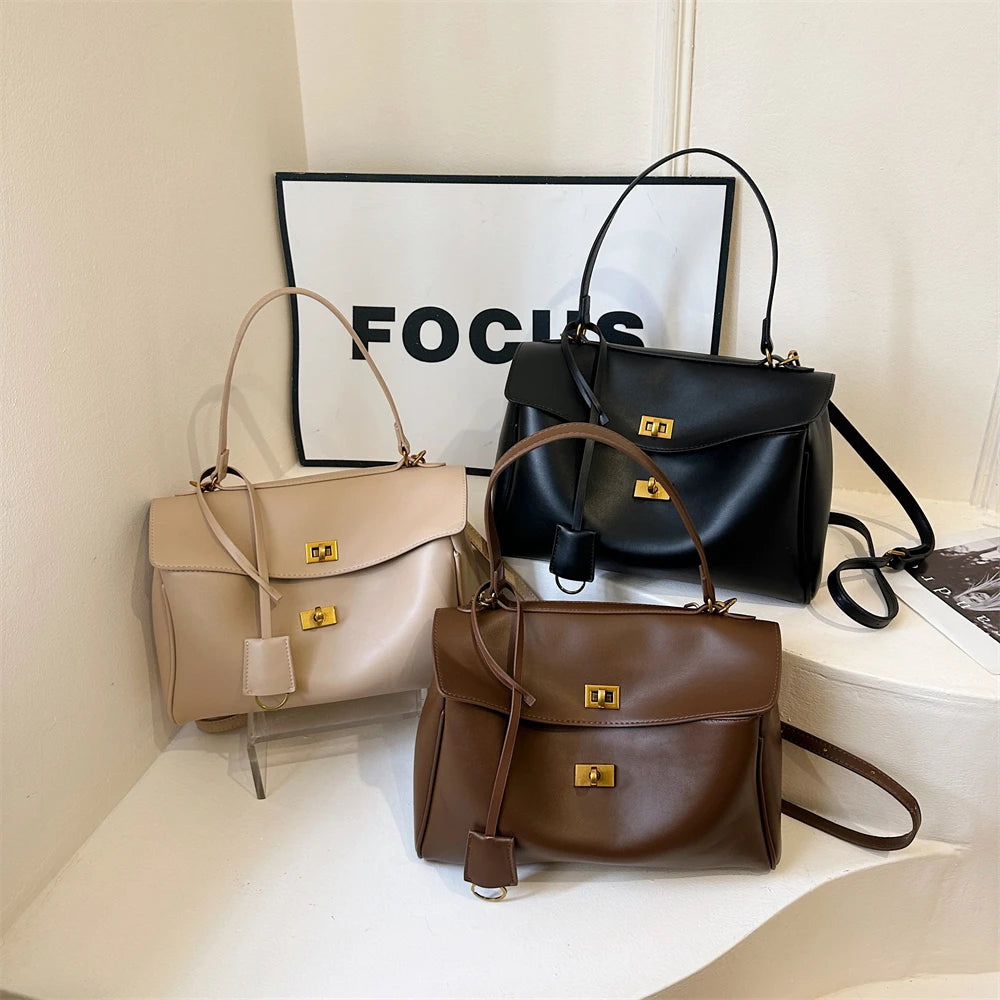 Marcelli Soft-Touch Shoulder Tote