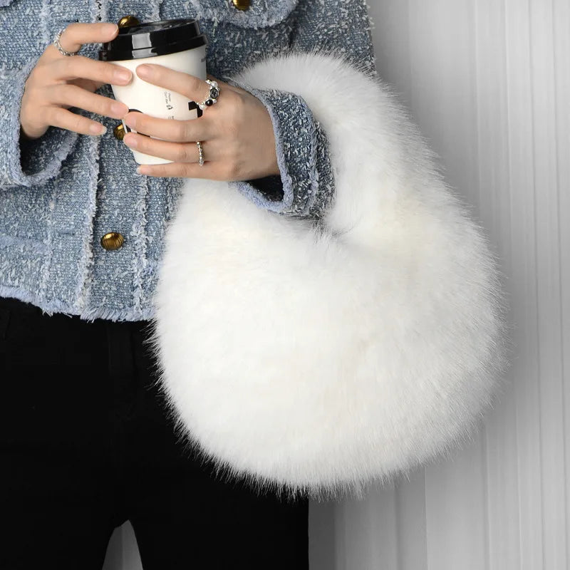 The Faye™ Faux Fur Hobo Bag