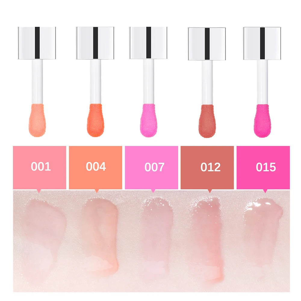 CherryCloud Lip Glow Oil – Plumping Serum Shine (6 Shades)