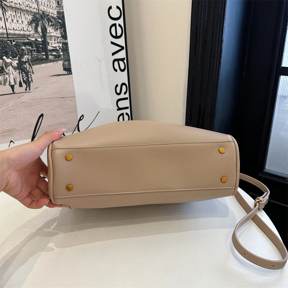 Marcelli Soft-Touch Shoulder Tote