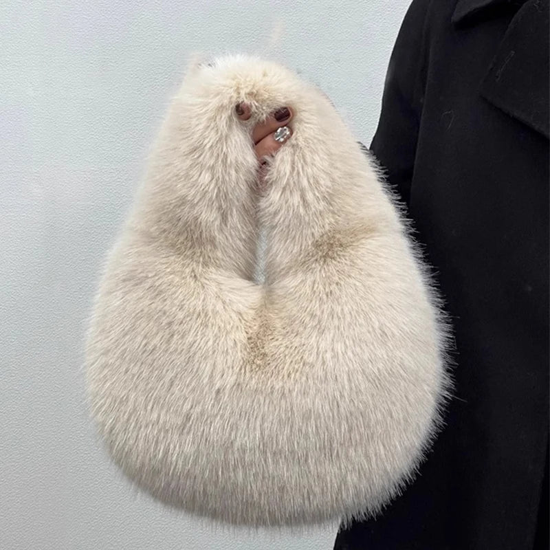 The Faye™ Faux Fur Hobo Bag