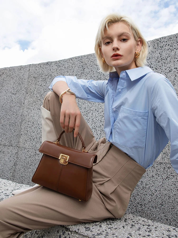 Vellure™ Leather Square Messenger