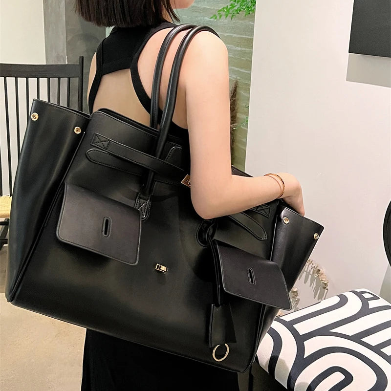 CitySoft™ Genuine Leather Tote