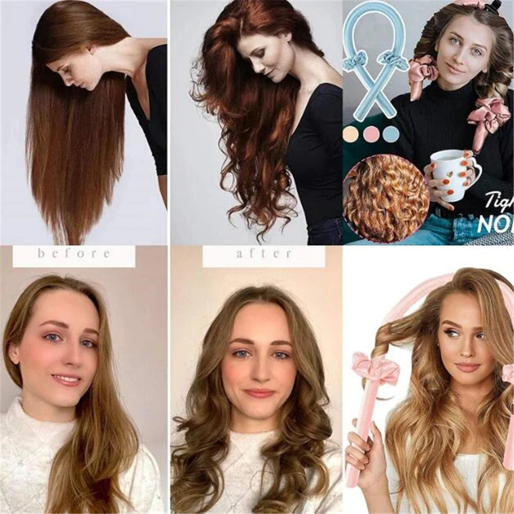 CurlEase™ Heatless Hair Ribbon Set