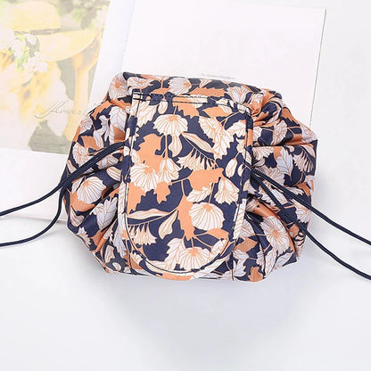 GlamFold Travel Cosmetic Bag – Waterproof Drawstring Pouch