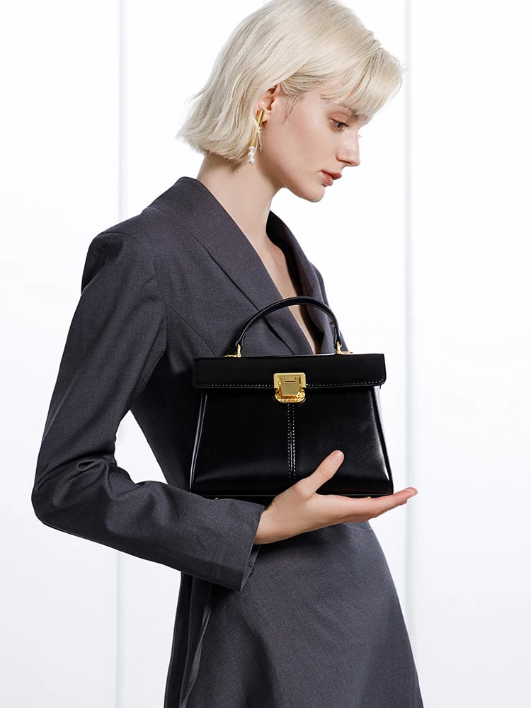 Vellure™ Leather Square Messenger