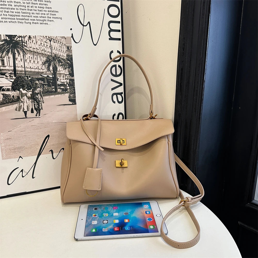 Marcelli Soft-Touch Shoulder Tote