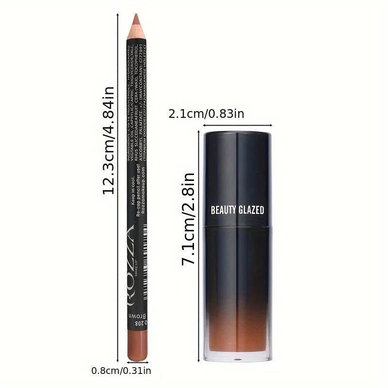 The Liora™ Matte Lip Liner and Lip Oil