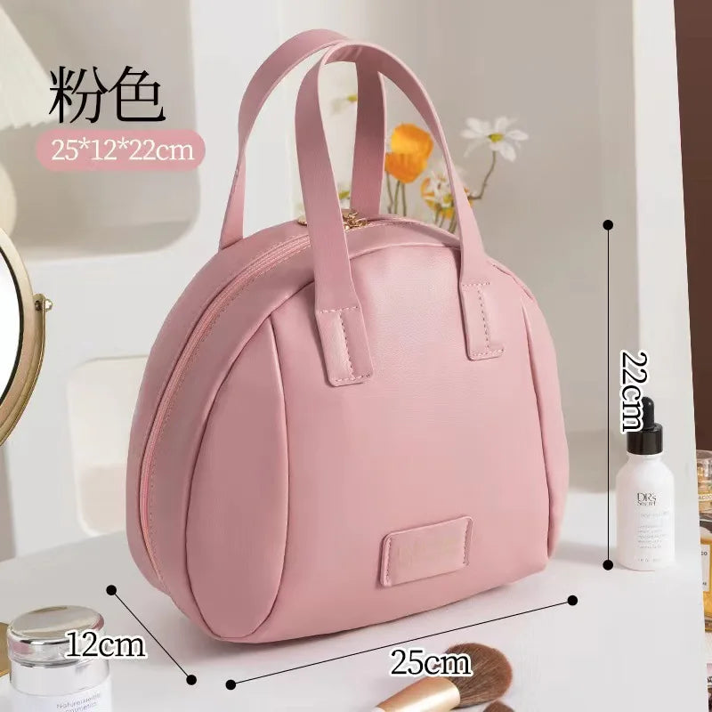 GlowCase™ PU Leather Makeup Bag – Waterproof Edition