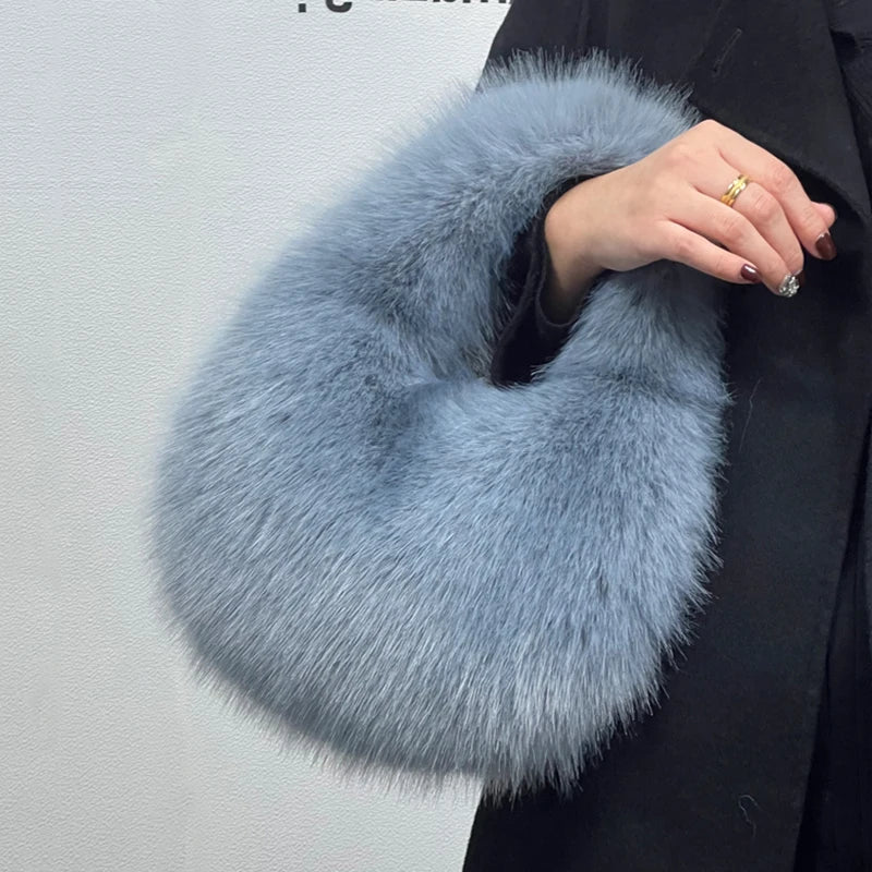 The Faye™ Faux Fur Hobo Bag
