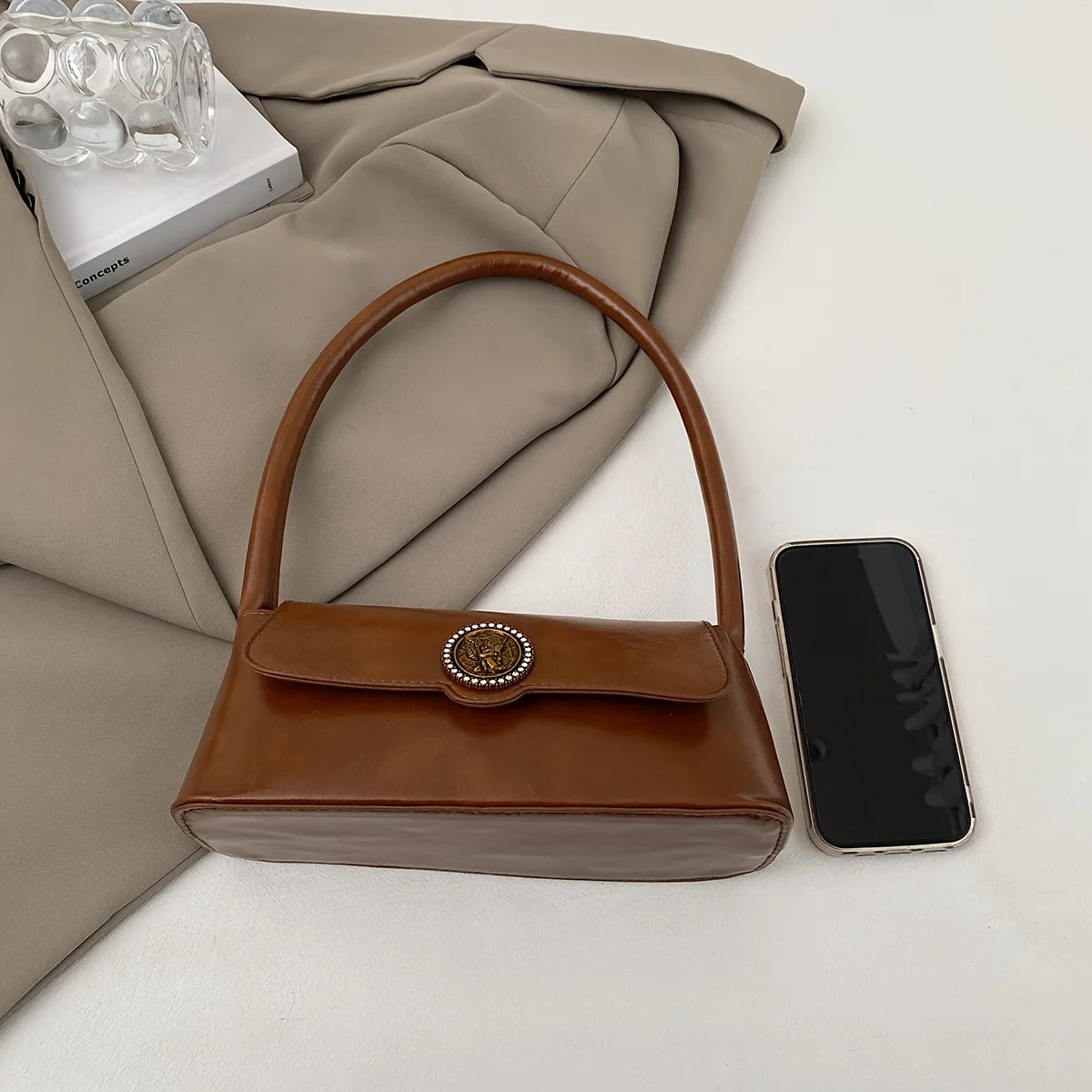 Selene™ Designer Baguette Bag