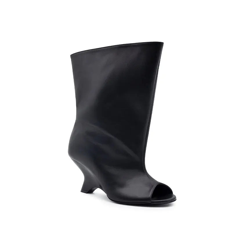 SculptStiletto™ Peep Toe Knee-High Boots