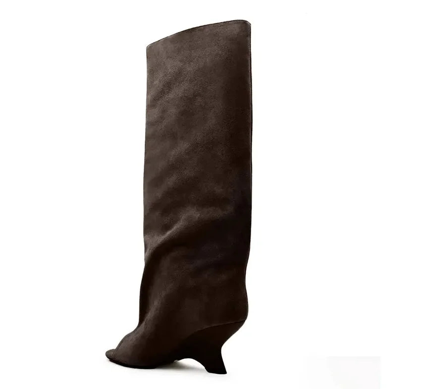 SculptStiletto™ Peep Toe Knee-High Boots