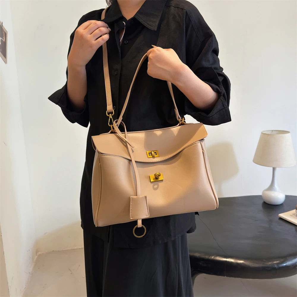 Marcelli Soft-Touch Shoulder Tote