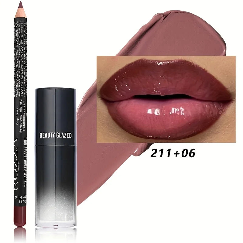 The Liora™ Matte Lip Liner and Lip Oil