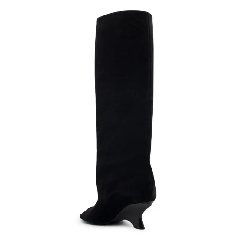 SculptStiletto™ Peep Toe Knee-High Boots