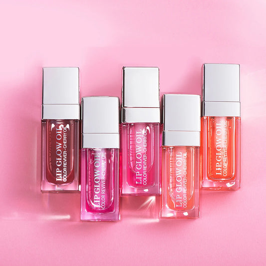 CherryCloud Lip Glow Oil – Plumping Serum Shine (6 Shades)