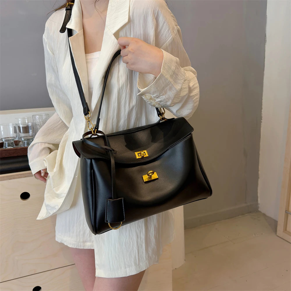 Marcelli Soft-Touch Shoulder Tote