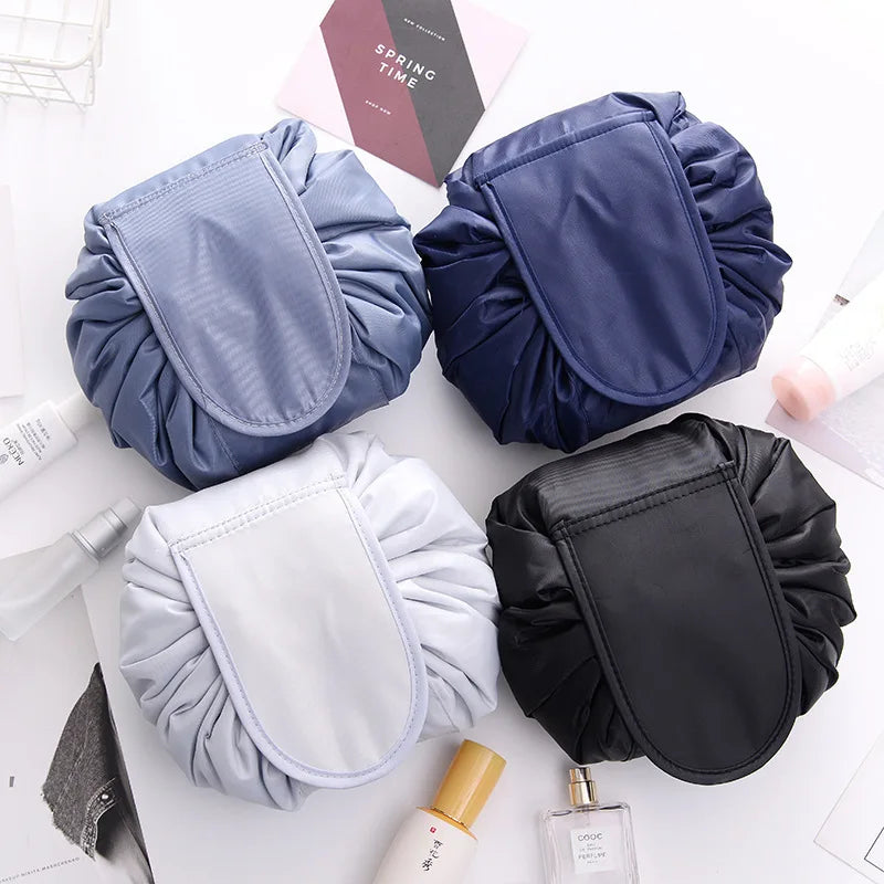 GlamFold Travel Cosmetic Bag – Waterproof Drawstring Pouch