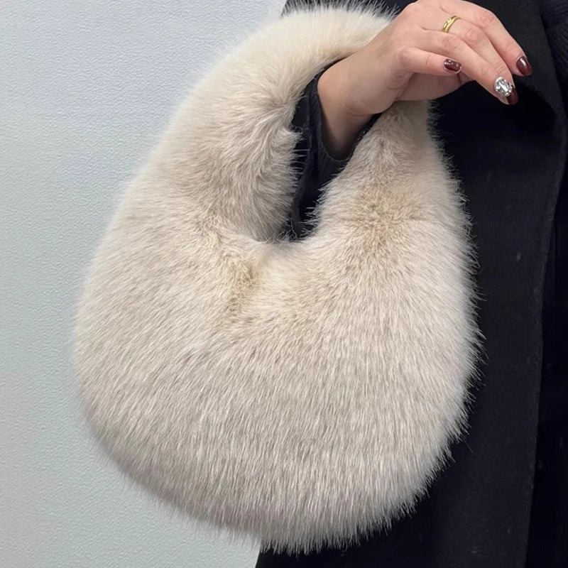 The Faye™ Faux Fur Hobo Bag