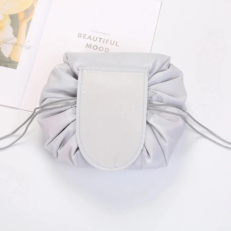 GlamFold Travel Cosmetic Bag – Waterproof Drawstring Pouch