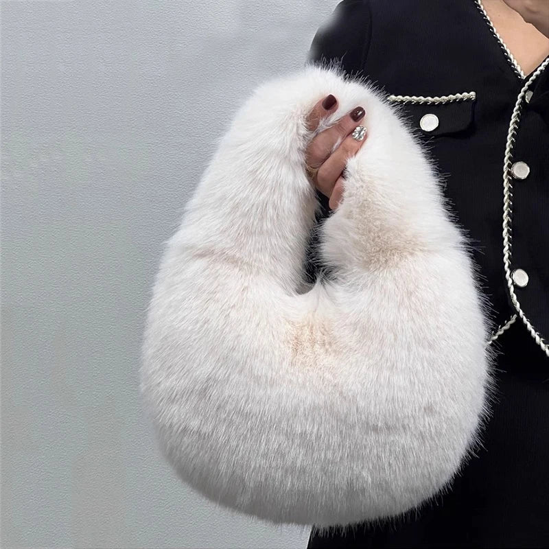 The Faye™ Faux Fur Hobo Bag