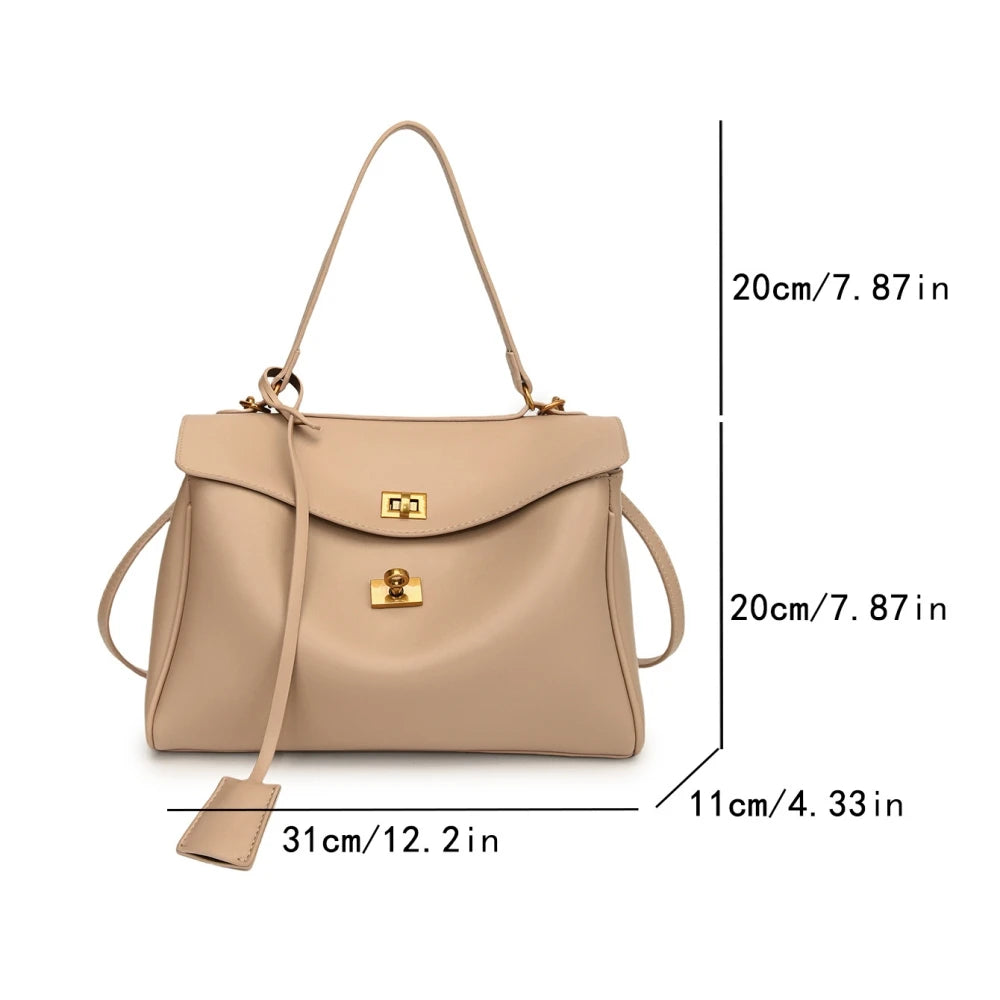 Marcelli Soft-Touch Shoulder Tote