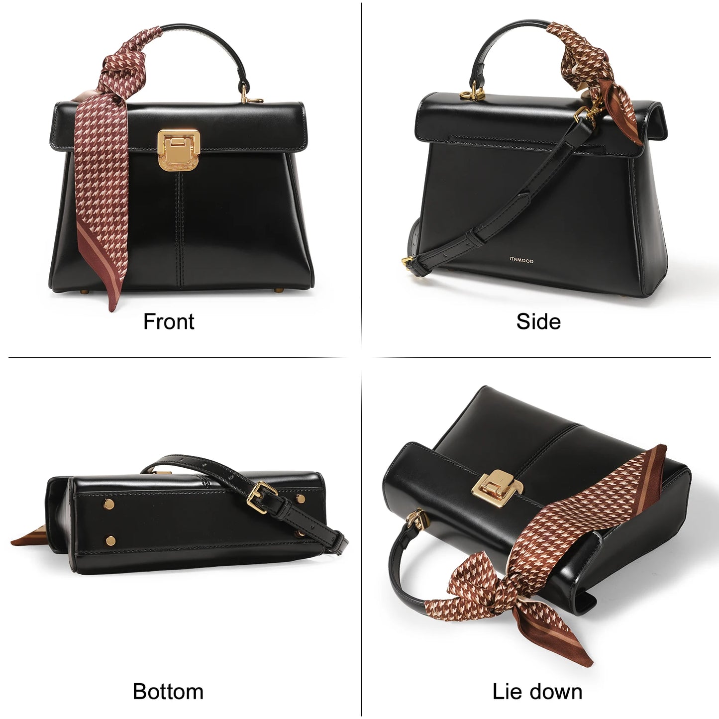 Vellure™ Leather Square Messenger