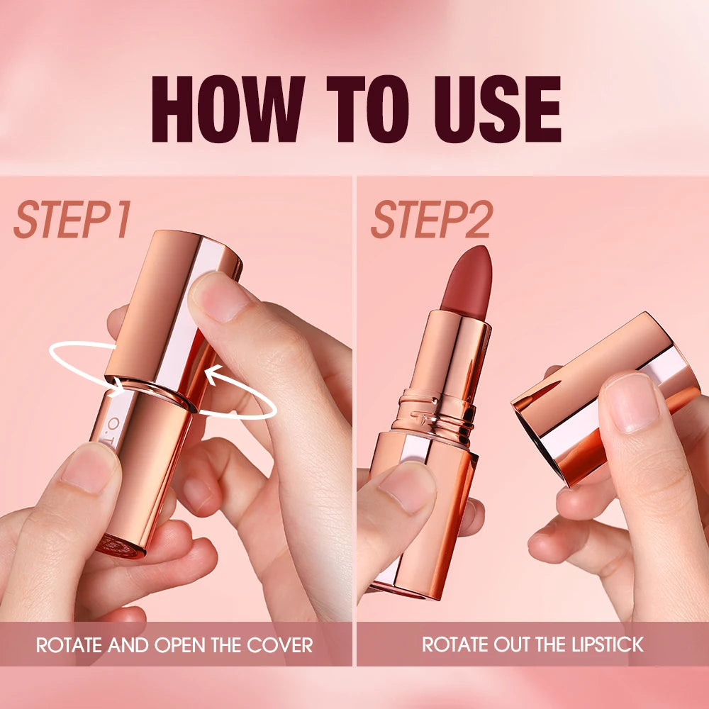 StayLuxe Matte Lipstick – 12HR Waterproof Wear