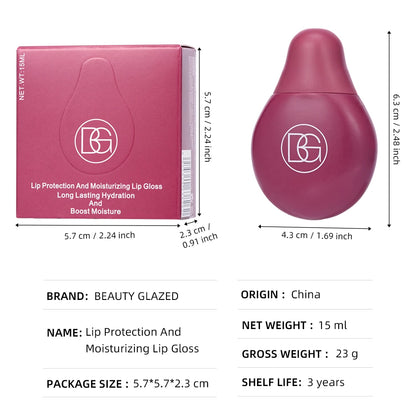 HydraGlossy™ Long-Lasting Lip Gloss by Beauty Glazed