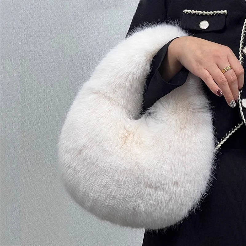 The Faye™ Faux Fur Hobo Bag