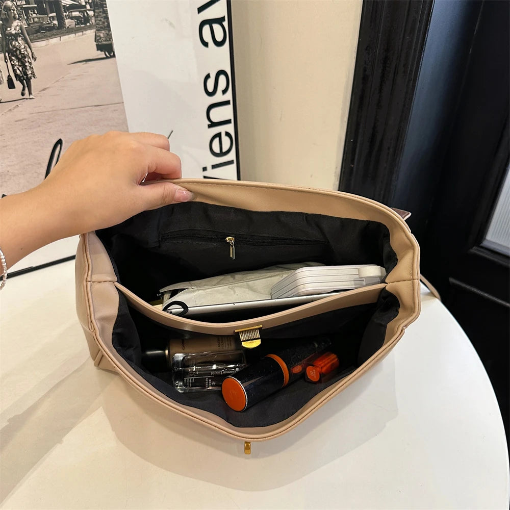 Marcelli Soft-Touch Shoulder Tote