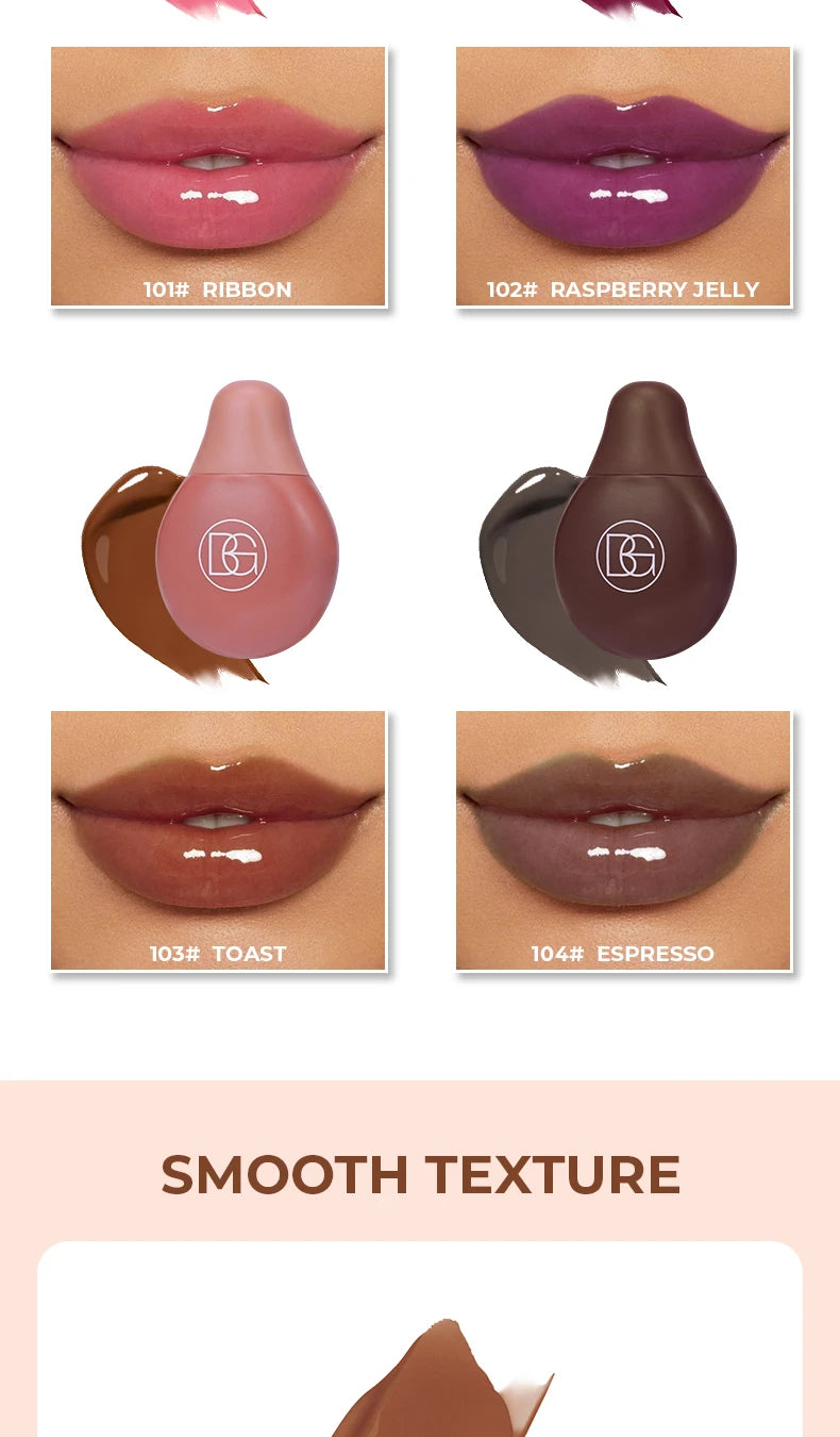 HydraGlossy™ Long-Lasting Lip Gloss by Beauty Glazed